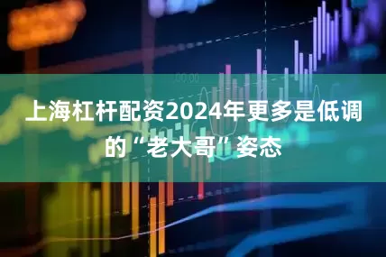 上海杠杆配资2024年更多是低调的“老大哥”姿态
